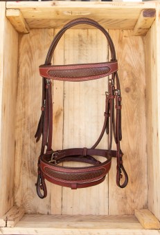 Designer two Tone soft leather bridle